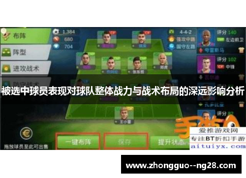 被选中球员表现对球队整体战力与战术布局的深远影响分析 被选中球员表现对球队整体战力与战术布局的深远影响分析